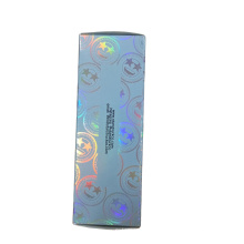 luxury retail laser holographic foil stamp  packing paper boxes for cosmetics tube